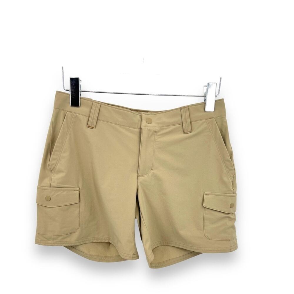 L.L. Bean shorts 4 Explorer outdoor active hiking trail nylon stretch tan